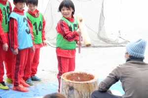 餅つき　3年生